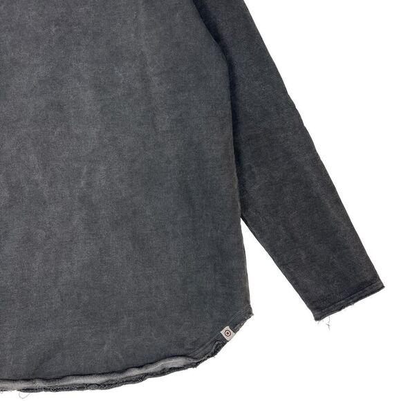 New Mods London Men US L Large 100% Cotton Sweatshirt Long Sleeve Gray Sweater - Picture 10 of 11